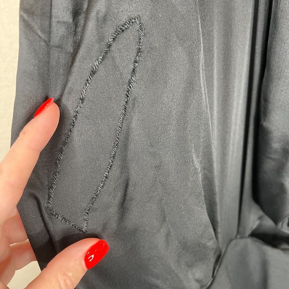 Alexander Wang Mini Dress Black Size 0 Sleeveless Drape Collared Party Night Out - Picture 6 of 11